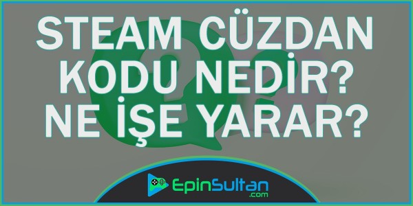 Steam Cüzdan Kodu Nedir? Ve Ne İşe Yarar? | EpinSultan