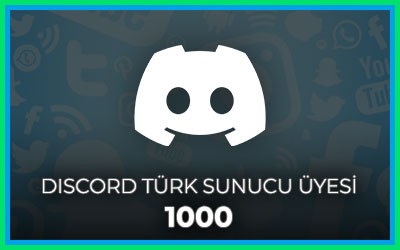 Discord Türk Sunucu Üyesi 1000 Adet