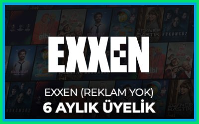 Exxen 6 Aylık Üyelik (Reklam Yok)