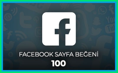 Facebook Sayfa Beğeni 100 Adet
