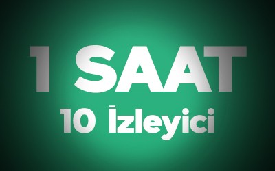 Kick 1 Saat 10 Adet Canlı Yayın İzleyici