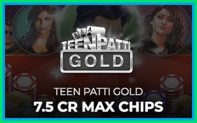 Teen Patti Gold - 7,5 Cr Max Chips (INT)