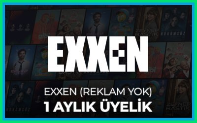 Exxen 1 Aylık Üyelik (Reklam Yok )