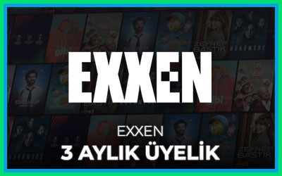 Exxen 3 Aylık Üyelik
