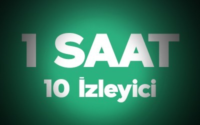Kick 1 Saat 10 Adet Canlı Yayın İzleyici