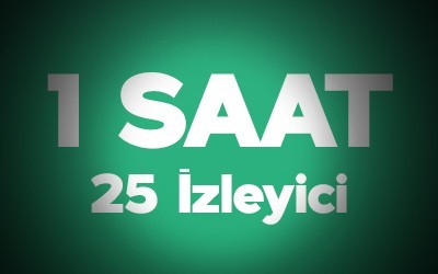 Kick 1 Saat 25 Adet Canlı Yayın İzleyici