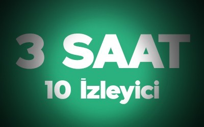 Kick 3 Saat 10 Adet Canlı Yayın İzleyici