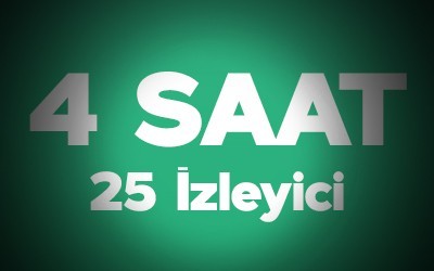 Kick 4 Saat 25 Adet Canlı Yayın İzleyici