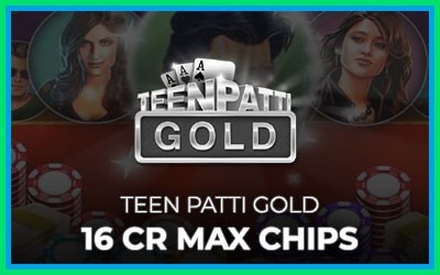 Teen Patti Gold - 16 Cr Max Chips (INT)