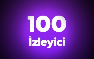 Twitch Saatlik 100 Canlı Yayın İzleyici