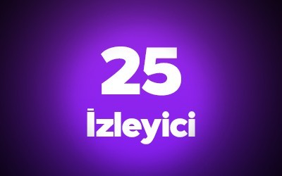 Twitch Saatlik 25 Canlı Yayın İzleyici
