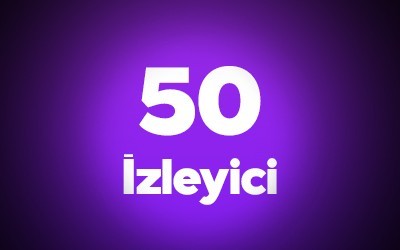 Twitch Saatlik 50 Canlı Yayın İzleyici