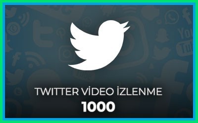 Twitter Video İzlenme 1000 Adet