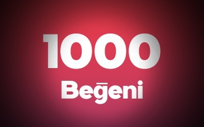 YouTube 1.000 Beğeni