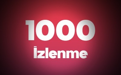 YouTube 1.000 İzlenme