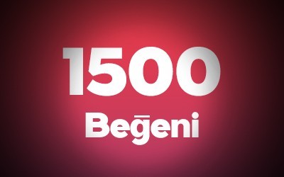 YouTube 1.500 Beğeni