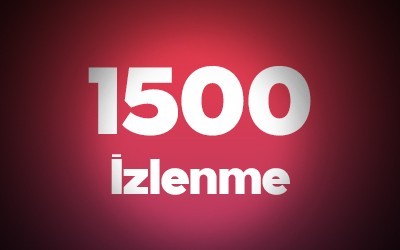 YouTube 1.500 İzlenme