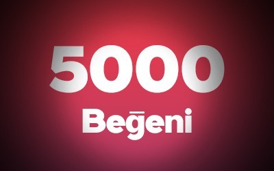 YouTube 5.000 Beğeni