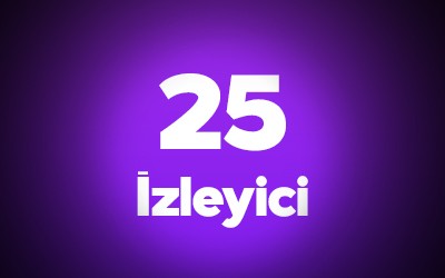 Twitch Saatlik 25 Canlı Yayın İzleyici