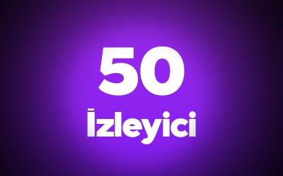 Twitch Saatlik 50 Canlı Yayın İzleyici