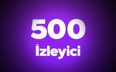 Twitch Saatlik 500 Canlı Yayın İzleyici