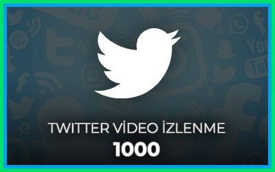 Twitter Video İzlenme 1000 Adet