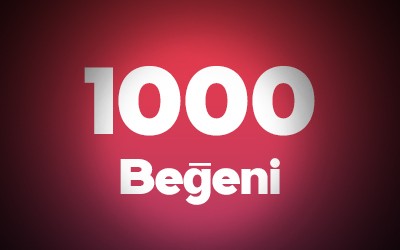 YouTube 1.000 Beğeni