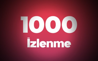 YouTube 1.000 İzlenme