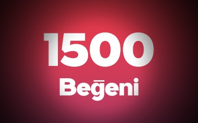 YouTube 1.500 Beğeni