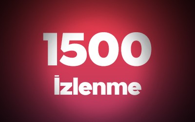 YouTube 1.500 İzlenme