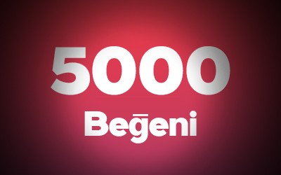 YouTube 5.000 Beğeni