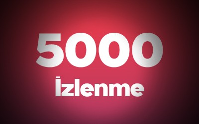 YouTube 5.000 İzlenme