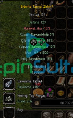 +7 EJDERHA TANRI ZIRH WSLİK ELİT UYGUN