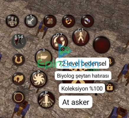 72 level koleksiyon full bedensel ephesus