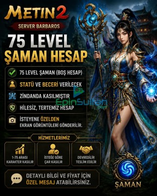 75 LEVEL ŞAMAN SERVER BARBAROS