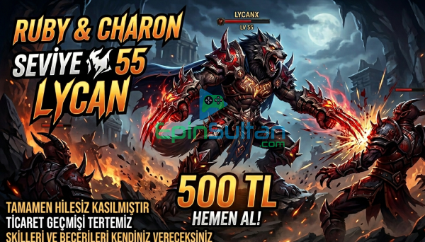 RUBY CHARON LEVEL LYCAN HİLESİZ KASIM SERİ TESLİMAT