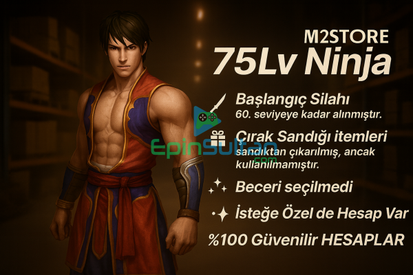 Savaşçı 75 Seviye Yeni Başlangıç Hesapları Gameforge Metin2 TR M2STORE Sıfır Hesap Satışı